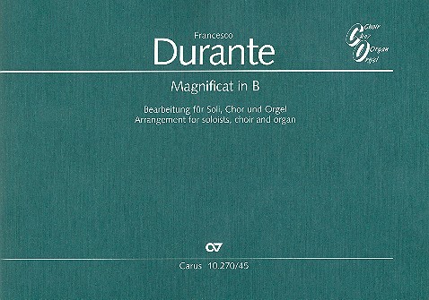Magnificat B-Dur &nbsp;&nbsp;für Soli, gem Chor und Orgel&nbsp;&nbsp;Partitur