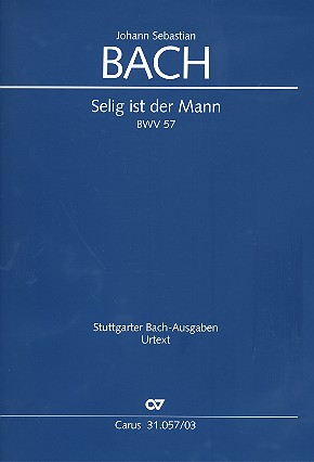 Selig ist der Mann&nbsp;&nbsp;Kantate Nr.57 BWV57&nbsp;&nbsp;Klavierauszug (dt/en)