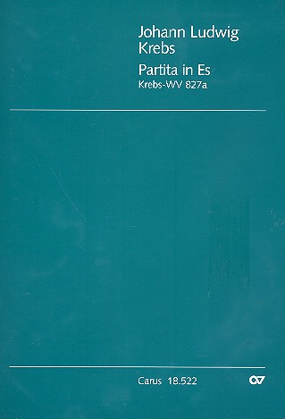 Partita in Es KrebsWV827a für Cembalo  (Klavier)  