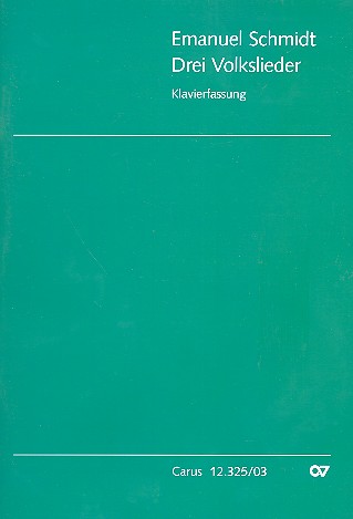 3 Volkslieder für Kinderchor und Instrumente&nbsp;&nbsp;Klavierauszug&nbsp;&nbsp;