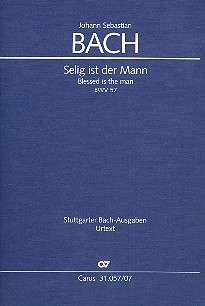 Selig ist der Mann&nbsp;&nbsp;Kantate Nr.57 BWV57&nbsp;&nbsp;Studienpartitur (dt/en)