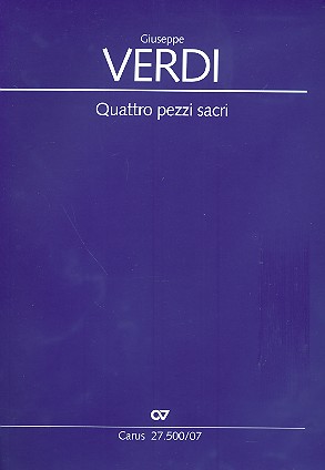 Quattro pezzi sacri für gem Chor (z.T. mit&nbsp;&nbsp;Orchester)&nbsp;&nbsp;Studienpartitur