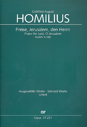 Preise Jerusalem den Herrn HoWVII.169  für Soli, gem Chor und Orchester  Partitur