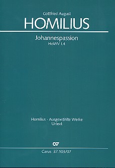 Johannespassion HoWV I.4  für Soli, gem Chor und Orchester  Studienpartitur (dt)