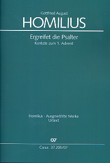 Ergreifet die Psalter HoWV2,1   für Soli, gem Chor und Orchester  Studienpartitur