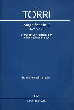 Magnificat in C BWV Anh30 für 8 Stimmen  (gem Chor) und Instrumente  Klavierauszug
