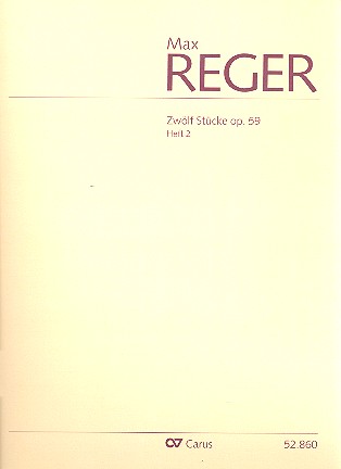 12 Stücke op.59 Band 2 (Nr.7-12)  für Orgel  