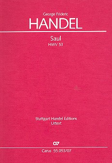 Saul HWV53&nbsp;&nbsp;für Soli, gem Chor und Orchester&nbsp;&nbsp;Studienpartitur (dt/en)