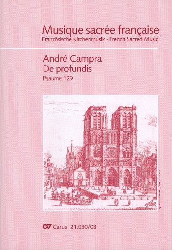 De profundis  für Soli, gem Chor und Orchester  Klavierauszug