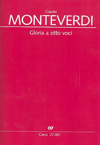 Gloria a 8 voci&nbsp;&nbsp;für 8 Stimmen (gem Chor) und Bc (Orgel)&nbsp;&nbsp;Partitur