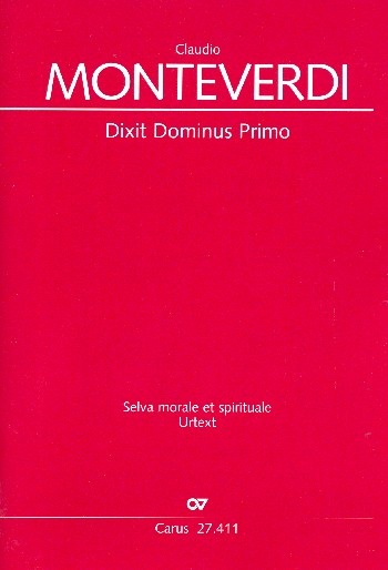 Dixit Dominus primo SV263&nbsp;&nbsp;für gem Chor, 2 Violinen und Bc (Instrumente ad lib)&nbsp;&nbsp;Partitur