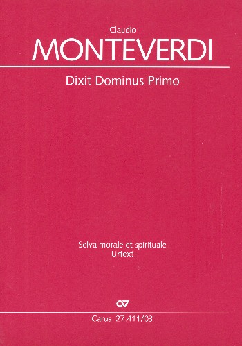 Dixit Dominus primo SV263&nbsp;&nbsp;für gem Chor, 2 Violinen und Bc (Instrumente ad lib)&nbsp;&nbsp;Klavierauszug