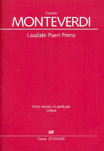 Laudate pueri primo SV270&nbsp;&nbsp;für gem Chor, 2 Violinen und Bc (Instrumente ad lib)&nbsp;&nbsp;Klavierauszug