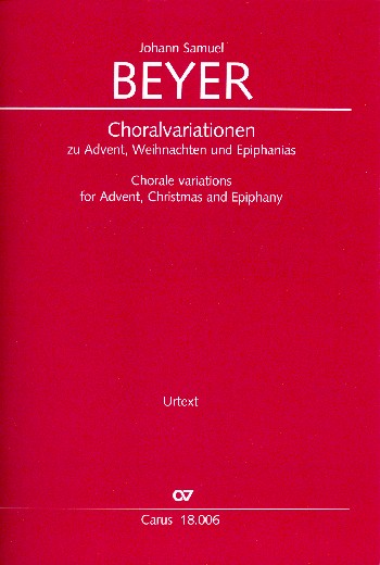 Choralvariationen zu Advent, Weihnachten und Epiphanias  für Orgel (Tasteninstrument)  