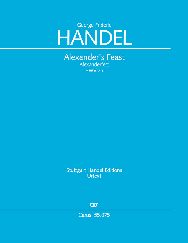 Alexander's Feat HWV75 (2 Fassungen)  für Soli, gem Chor und Orchester  Partitur (dt/en)