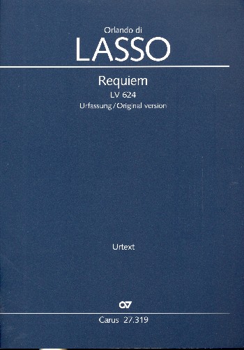 Requiem LV624 (Urfassung)&nbsp;&nbsp;für 4 Stimmen (gem Chor) a cappella&nbsp;&nbsp;Partitur