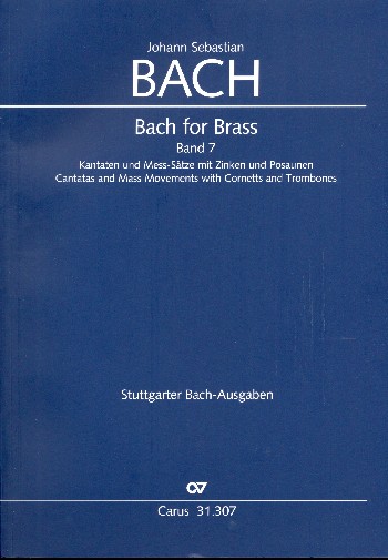 Bach for Brass Band 7&nbsp;&nbsp;Werke mit Zinken und Posaunen&nbsp;&nbsp;Spielpartitur