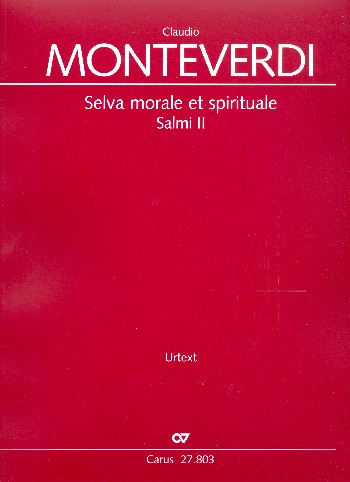 Selva morale et spirituale - Salmi 2&nbsp;&nbsp;für Soli, gem Chor und Instrumente&nbsp;&nbsp;Partitur