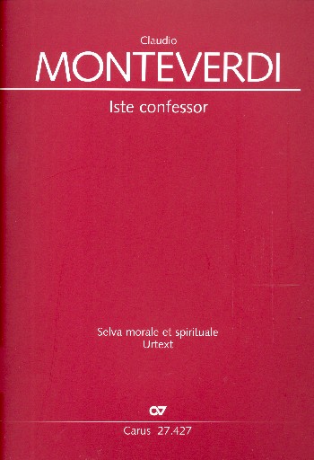 Iste confessor SV279 und Ut queant laxis SV279a&nbsp;&nbsp;für 2 Soprane, 2 Violinen und Bc&nbsp;&nbsp;2 Partitur und Instrumentalstimmen
