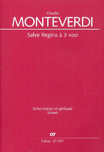 Salve regina SV285&nbsp;&nbsp;für Alt, Tenor (Sopran), Bass und Bc&nbsp;&nbsp;4 Partituren und und Bc-Stimme