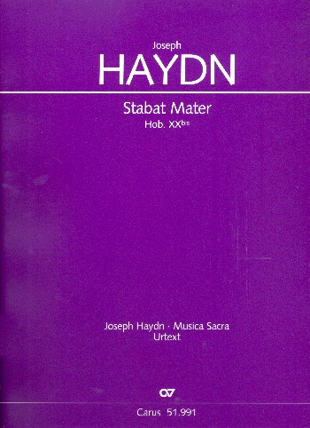 Stabat mater Hob.XXbis&nbsp;&nbsp;für Soli, gem Chor, 2 Oboen, Streicher und Bc&nbsp;&nbsp;Partitur
