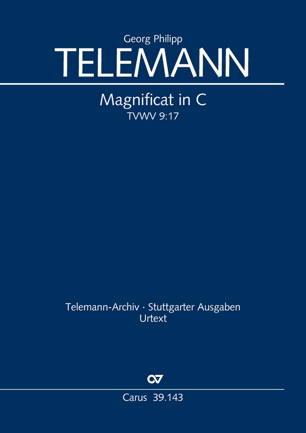 Magnificat in C&nbsp;&nbsp;für Soli, gem Chor (SATBB), 2 Clarintrp, 2 Vl,Va, Bc&nbsp;&nbsp;Partitur