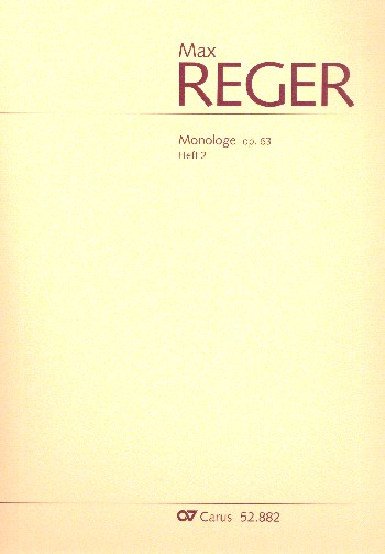 Monologe op.63 Band 2&nbsp;&nbsp;für Orgel&nbsp;&nbsp;