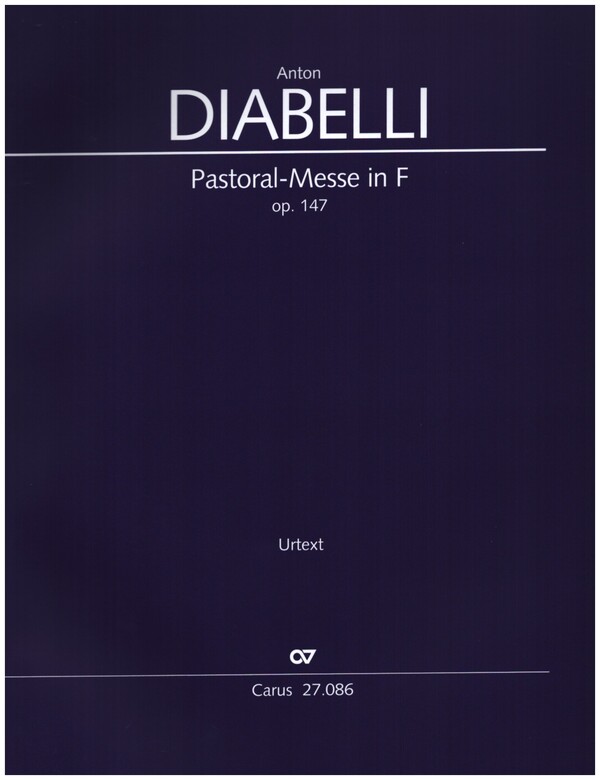Pastoral-Messe F-Dur op.147  für Soli, gem Chor und Orchester  Partitur