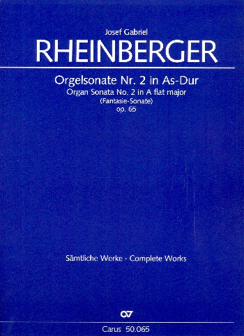 Sonate As-Dur Nr.2 op.65&nbsp;&nbsp;für Orgel&nbsp;&nbsp;