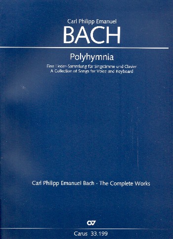 Polyhymnia  für Gesang (hoch) und Klavier  Partitur (Klavier mit Text)