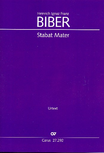 Stabat Mater ChaB50&nbsp;&nbsp;für gem Chor und Bc&nbsp;&nbsp;Partitur (Bc ausgesetzt)