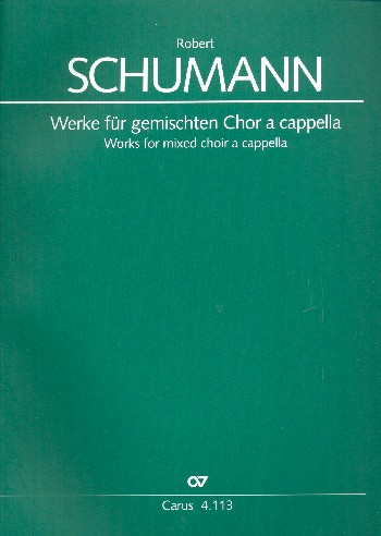 Sämtliche Werke&nbsp;&nbsp;für gem Chor a cappella&nbsp;&nbsp;Partitur
