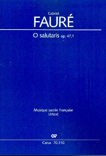 O salutaris op.47,1&nbsp;&nbsp;für Bariton und Kammerorchester&nbsp;&nbsp;Partitur
