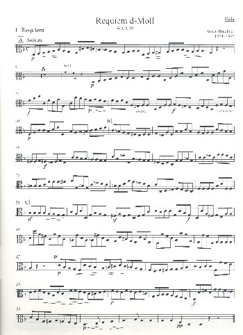 Requiem d-Moll WAB39&nbsp;&nbsp;für Soli, gem Chor und Orchester&nbsp;&nbsp;Viola
