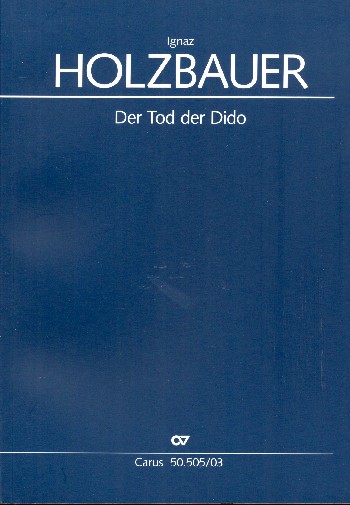 Der Tod der Dido  für Soli, gem Chor und Orchester  Klavierauszug (dt)