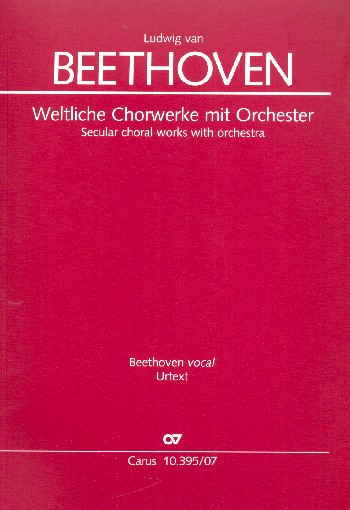 Weltliche Chorwerke&nbsp;&nbsp;für gem Chor und Orchester&nbsp;&nbsp;Studienpartitur