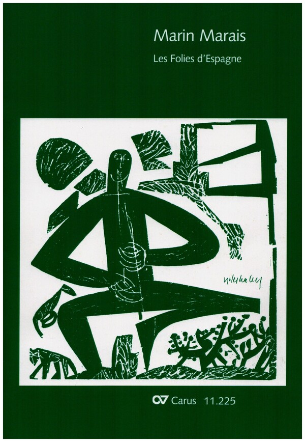 Les Folies d'Espagne  für Altblockflöte und Bc  Partitur