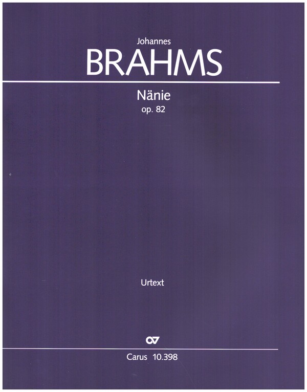 Nänie op.82&nbsp;&nbsp;für gem Chor und Orchester&nbsp;&nbsp;Partitur (dt/en)