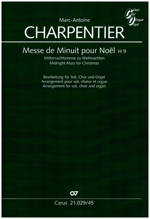 Messe de minuit pour Noel H9&nbsp;&nbsp;für Soli, gem Chor und Orgel&nbsp;&nbsp;Partitur