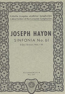 Sinfonie D-Dur Nr.61 Hob.I:61&nbsp;&nbsp;für Orchester&nbsp;&nbsp;Studienpartitur