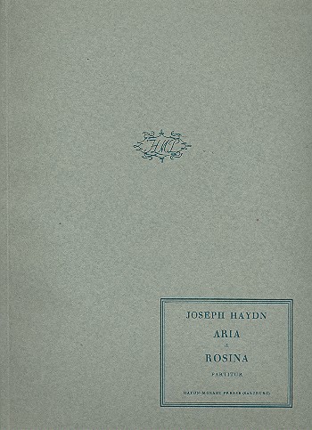 Aria di Rosina für Sopran und Orchester  Partitur (it)  