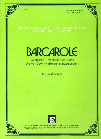 Barcarole  für Akkordeon und Instrument in B  Spielpartitur