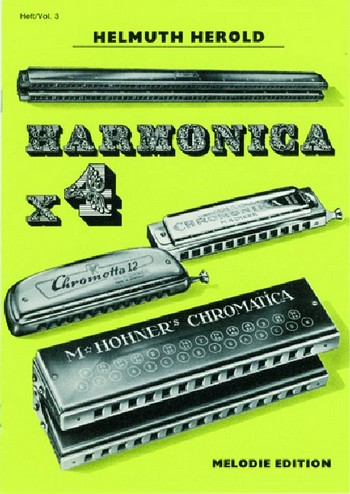 Harmonica x 4 Band 3 für 4 Mundharmonikas  (Ensemble) (Gitarre und Bassinstrument ad lib)  Spielpartitur