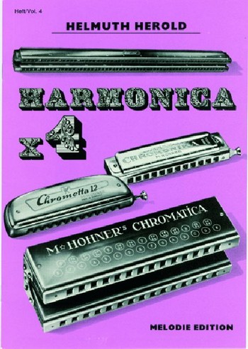 Harmonica x 4 Band 4 für 4 Mundharmonikas  (Ensemble) (Gitarre und Bassinstrument ad lib)  Spielpartitur