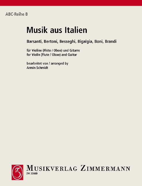 Musik aus Italien&nbsp;&nbsp;für Flöte und Gitarre&nbsp;&nbsp;Partitur und Stimme