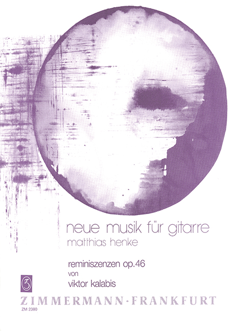 Kalabis, V., Reminiszenzen op. 46&nbsp;&nbsp;für Gitarre solo&nbsp;&nbsp;