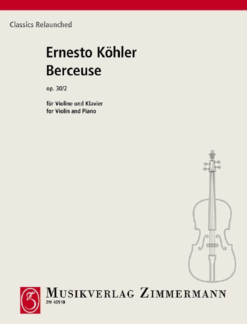 Berceuse op.30,2  für Violine und Klavier  