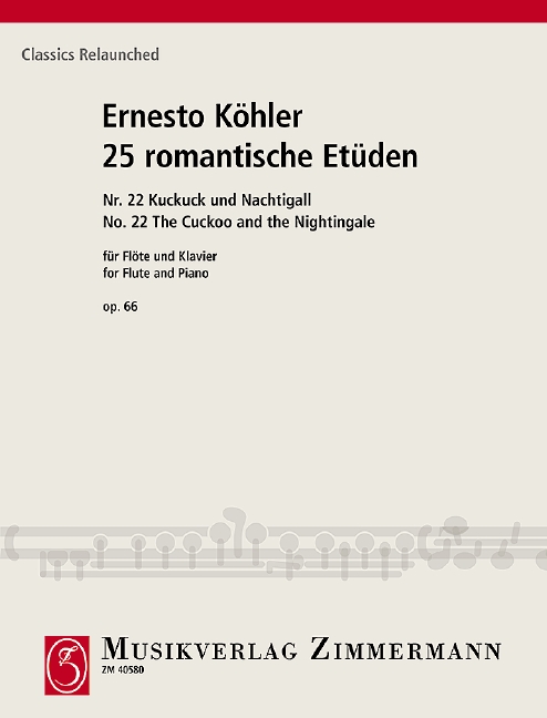 Kuckuck und Nachtigall op.66,22  für Flöte und Klavier  Reprint