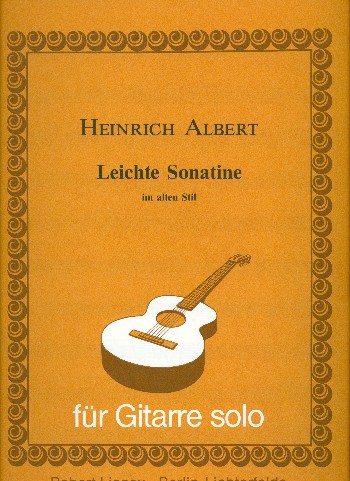 Leichte Sonatine im alten Stil  für Gitarre  
