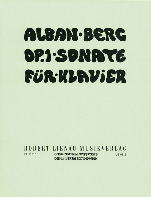 Berg, Alban Sonate op.1  für Klavier  